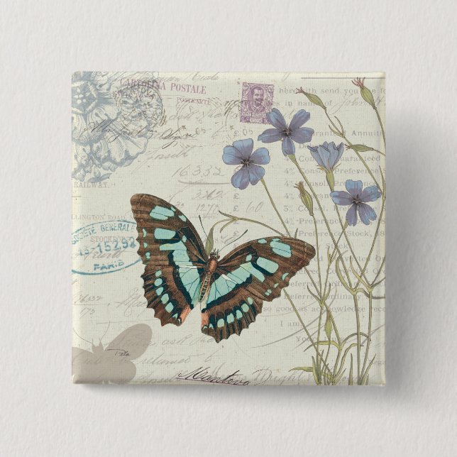 Papillon Geschichten Button (Vorderseite)
