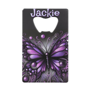 Papillon gothique violet noir personnalisé