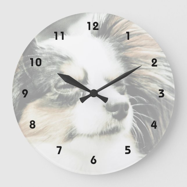 Papillon Große Wanduhr (Vorderseite)