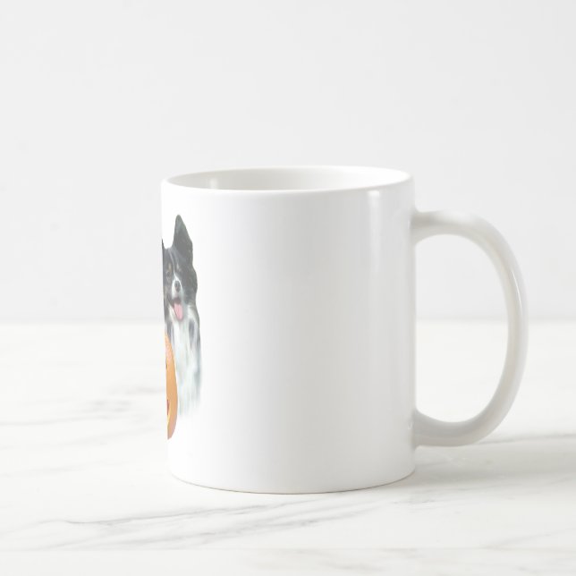 Papillon Halloween BOO Kaffeetasse (Rechts)
