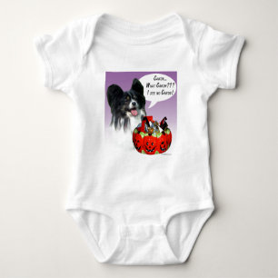 Papillon Halloween Candy Baby Strampler