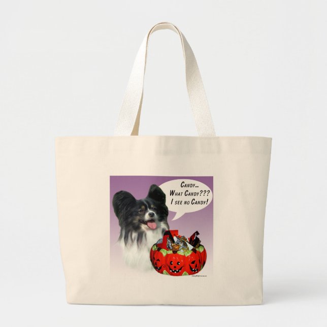 Papillon Halloween Candy Jumbo Stoffbeutel (Vorne)