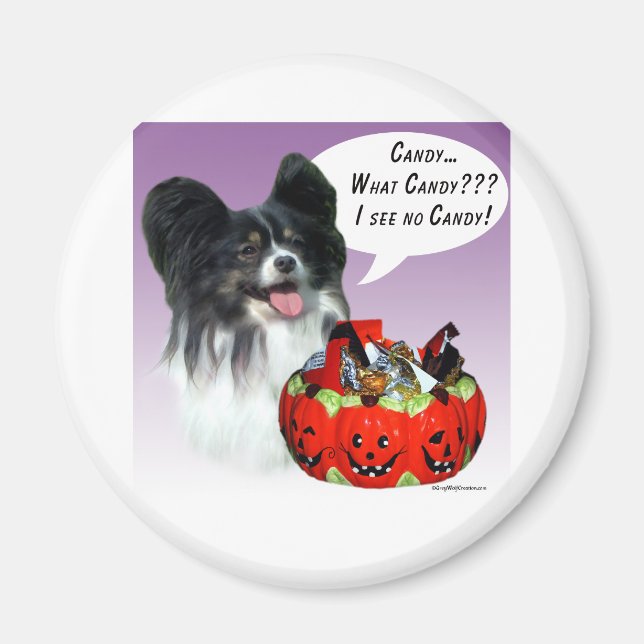 Papillon Halloween Candy Magnet (Vorne)