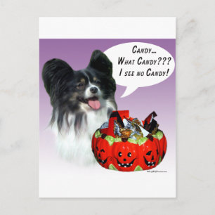 Papillon Halloween Candy Postkarte