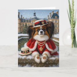 Papillon Holiday Card Feiertagskarte