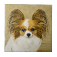 Papillon (Hound Tri) Malerei - Original Hundekunst