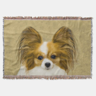 Papillon (Hound Tri) Malerei - Original Hundeschul Decke