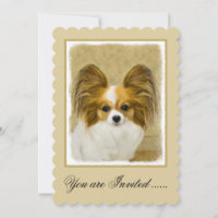 Papillon (Hound Tri) Malerei - Original Hundeschul