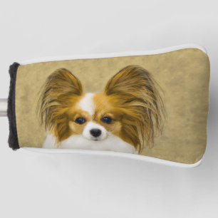 Papillon (Hound Tri) Malerei - Original Hundeschul Golf Headcover