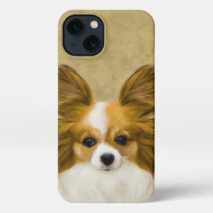 Papillon (Hound Tri) Malerei - Original Hundeschul iPhone Hülle