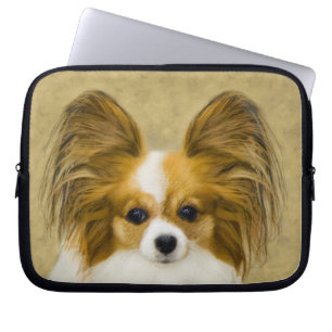 Papillon (Hound Tri) Malerei - Original Hundeschul Laptopschutzhülle
