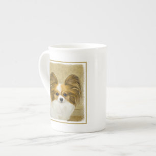 Papillon (Hound Tri) Malerei - Original Hundeschul Prozellantasse