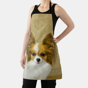 Papillon (Hound Tri) Malerei - Original Hundeschul Schürze