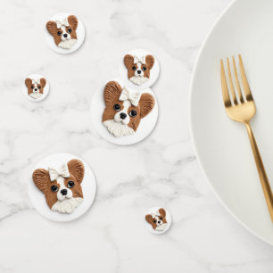 Papillon Hund 3D Inspiriert Konfetti