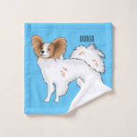 Papillon-Hund-Cartoon-Abbildung