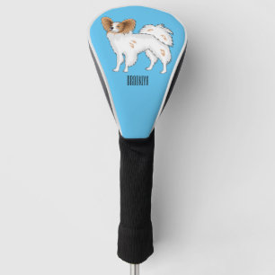 Papillon-Hund-Cartoon-Abbildung Golf Headcover