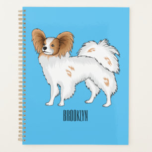 Papillon-Hund-Cartoon-Abbildung Planer