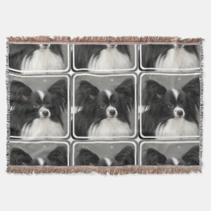 Papillon Hund Decke
