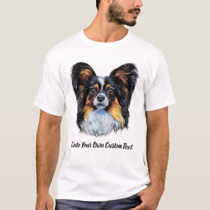 Papillon-Hund Erstellen Sie Ihren eigenen benutzer T-Shirt