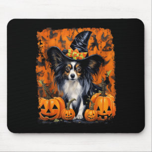 Papillon Hund Halloween Mousepad