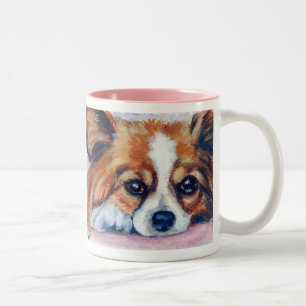 Papillon Hund Tasse