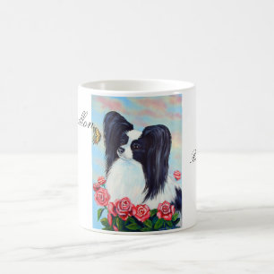 Papillon Hund Tasse