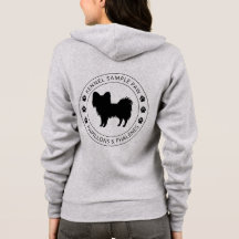 Papillon-Hunde-Silhouette mit Pasten und benutzerd