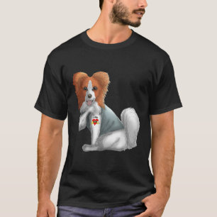 Papillon I Liebe Mama Tattoo Hundeshirt Mothers T-Shirt