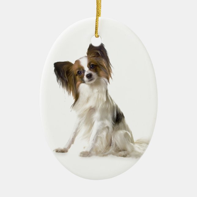 Papillon Keramik Ornament (Vorne)