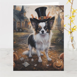 Papillon-Kürbisse Halloween Gruselig Karte