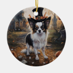 Papillon-Kürbisse Halloween Gruselig Keramik Ornament