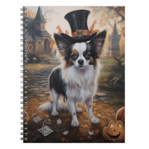 Papillon-Kürbisse Halloween Gruselig Notizblock