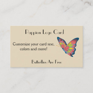 Papillon Logo Carte de visite Pappion