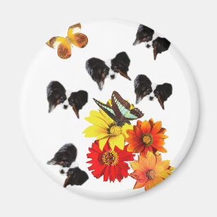 Papillon Lovers Gifts Magnet