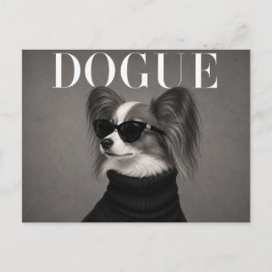 Papillon Luxus-Mode-Editorial Postkarte