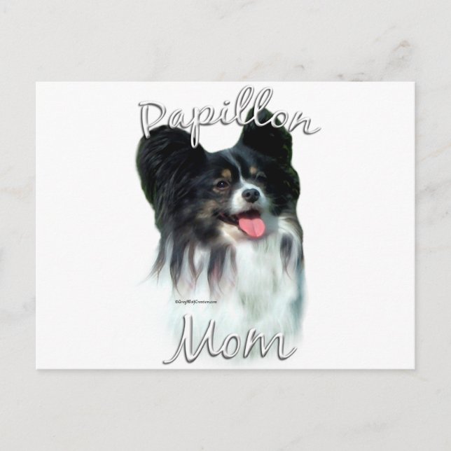Papillon Mama 2 Postkarte (Vorderseite)