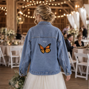 Papillon Monarch Romantique Ombré Bleu Élégant