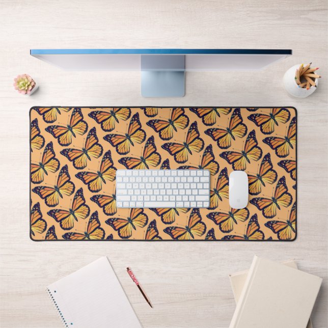 Papillon Monarque Art Motif de bureau Plaque de ch (Bureau 1)