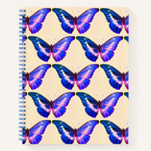 Papillon Morpho Housse Spiral Livre de croquis N