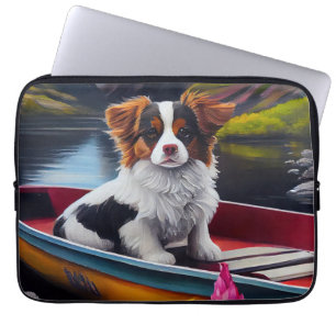 Papillon on a Paddle: Ein Landschaftliches Abenteu Laptopschutzhülle