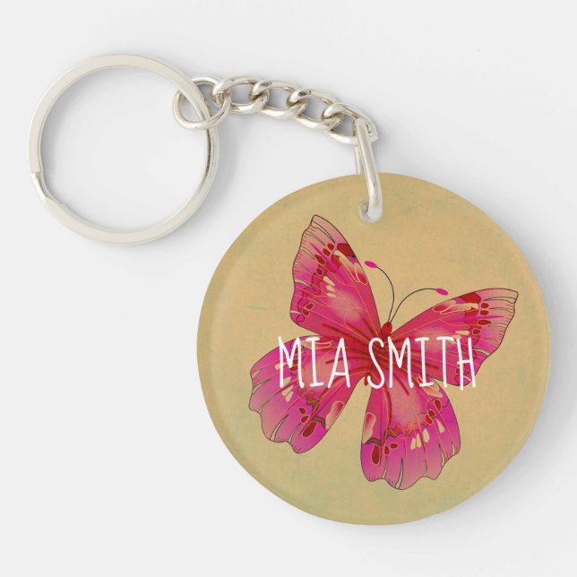 papillon oriental vintage nom personnalisé (Devant)