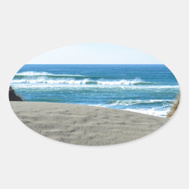 Papillon Ovaler Aufkleber (Vorderseite)