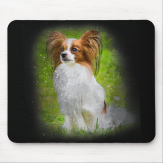 Papillon, Papillon, Papillon-Hunde, Papillenhund,  Mousepad