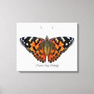 Papillon-papillon peint Aquarelle Peinture toile