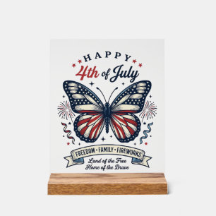 Papillon Patriotique Bonne Fête du 4 Juillet Conce