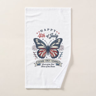 Papillon Patriotique Bonne Fête du 4 Juillet Desig