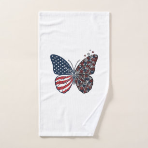 Papillon patriotique vintage de la paix Vector Art