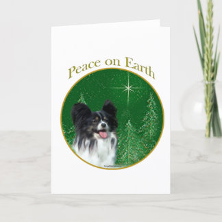 Papillon Peace Feiertagskarte