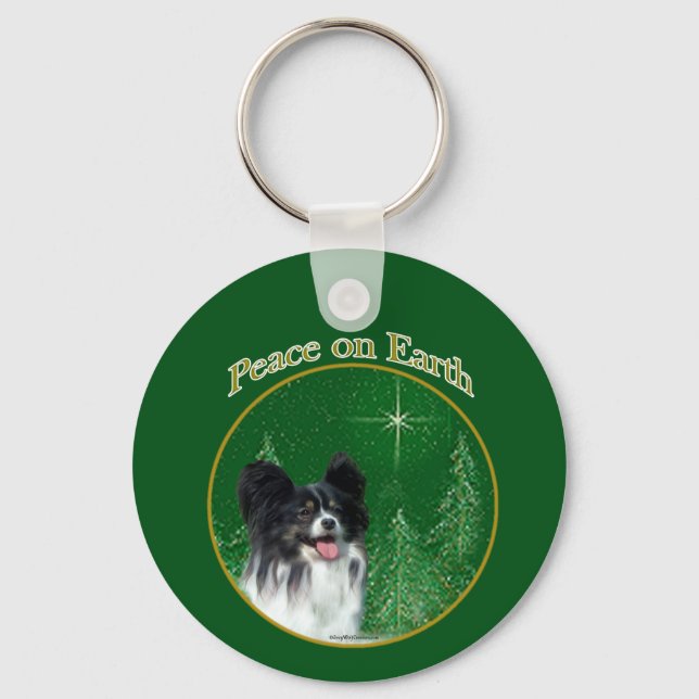 Papillon Peace Schlüsselanhänger (Vorderseite)