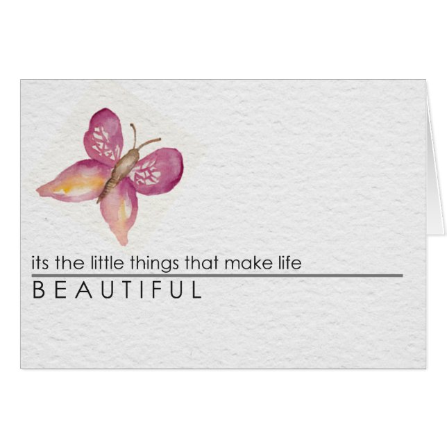 Papillon peint à la main d'aquarelle (Devant horizontal)